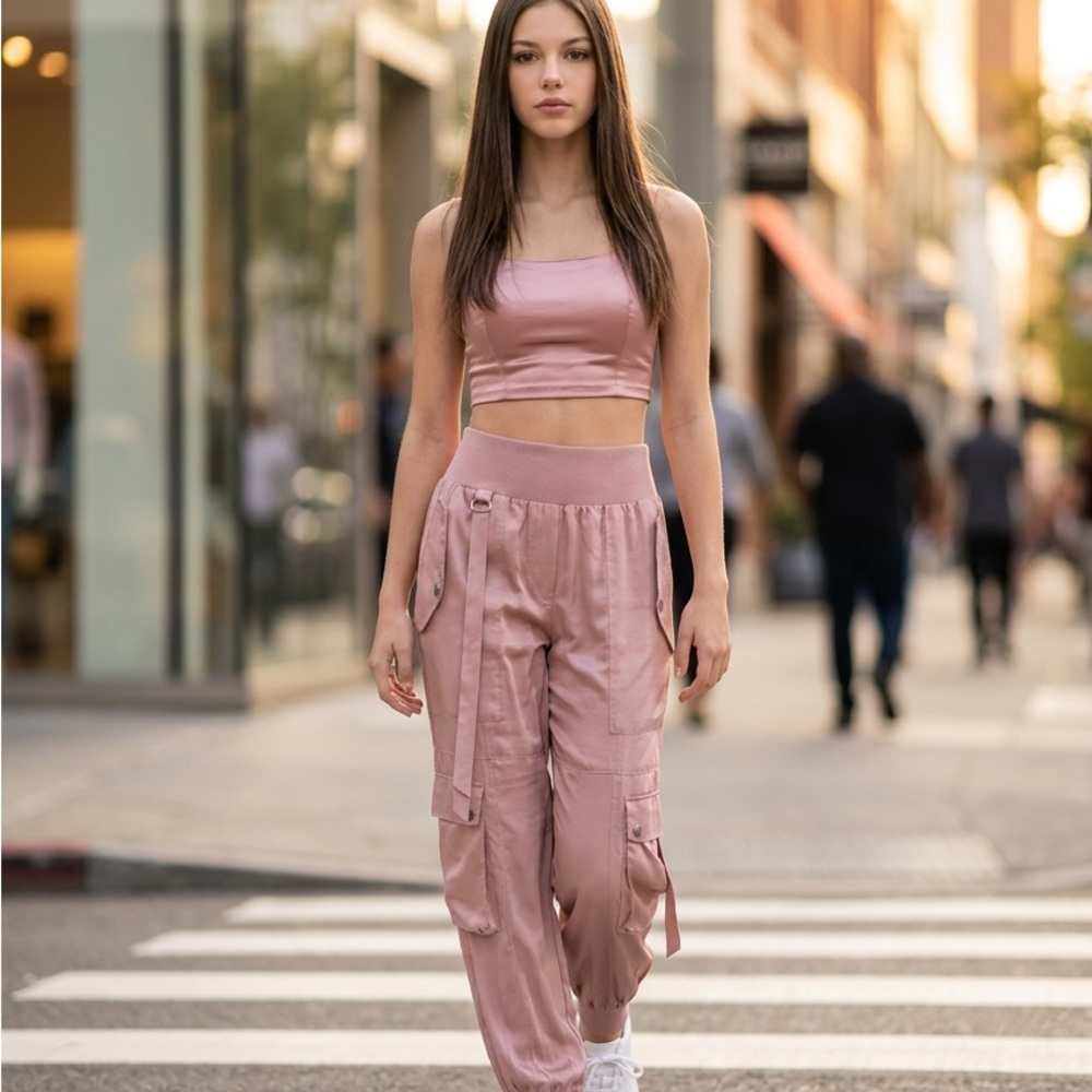 Women's Cargo Joggers crop top not included